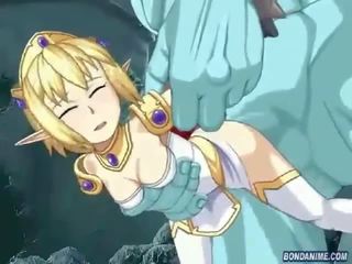 3d petite blond elf blir pounded