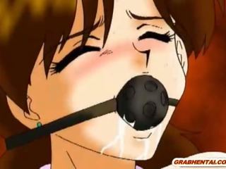 Abgeseilt anime mit muzzle wird schwer stocherte