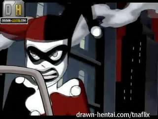 Superhero pohlaví klip - batman vs harley quinn