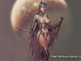 Temno knight batman in catwoman xxx parodija