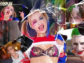 DIRTY COSPLAY - Harley Sinn And The glorious Big shaft Of Mister J&period; &lpar;Brad Knight & Natalia Starr&rpar;