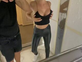 Elevator fuck with stranger was so desiring - Cock22squirt
