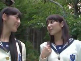 Japonsko av lezbijke učenk, brezplačno umazano posnetek 7b