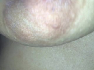 Pleasant nipples of my oversexed wife, enjoys cumming when played