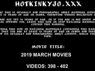 MARCH 2019 UPDATES Hotkinkyjo prolapse giant dildos fisting balls & swets