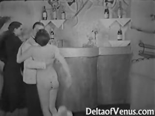 Antik sex film 1930 - ffm dreier - nudist bar