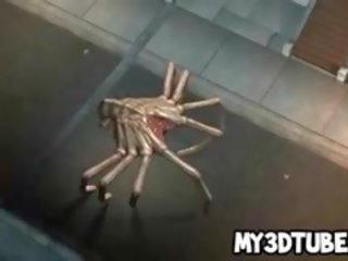 Lapės 3d blondinė femme fatale pakliuvom iki du ateivis spiders