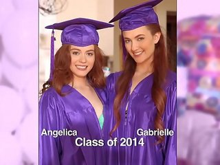 Lányok elmúlt vad - meglepetés graduation buli mert tizenéves ends -val leszbikus felnőtt film