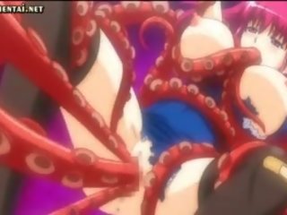 Anime ruiva fica anal dildo