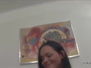 Bokong fisting before hardcore fuck for young brunette murid wedok