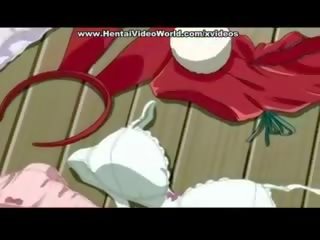 Blow job from hentai bunny schoolgirl